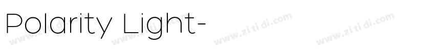 Polarity Light字体转换